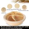 Banneton Bread Proofing Basket - Banneton Basket Set of 2 Pack 10 inch Round Sourdough Proofing Basket with Liner - Handmade Rattan Proofing Rising Bowl for Artisan Bread Making Baking Supplies view 3