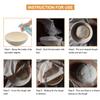 Banneton Bread Proofing Basket - Banneton Basket Set of 2 Pack 10 inch Round Sourdough Proofing Basket with Liner - Handmade Rattan Proofing Rising Bowl for Artisan Bread Making Baking Supplies view 4