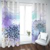 Abstract Dandelion Blackout Curtains, 3D Ink Letters Print Window Curtains, Thermal Insulated Room Darkening Grommet Drapes 2 Panel Set for Living Room Bedroom Kitchen Decor 42" W x 45" L view 3