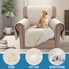 H.VERSAILTEX Chair Sofa Slipcover Sofa Cover 100% Waterproof Couch Cover Furniture Protector Cover with Elastic Straps for Pets Kids Children Dog Cat(Chair, Coconut Milk) view 3