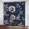 Dandelion Flowers Blackout Curtains, 3D Retro Print Window Curtains, Thermal Insulated Room Darkening Grommet Drapes 2 Panel Set for Living Room Bedroom Kitchen Decor 42" W x 63" L view 1