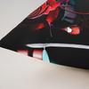 3D Rose Wine Glass Pillow Covers 20x20 Set of 2, Girls Romantic Eiffel Tower Throw Pillow Covers for Home Couch, Women Floral Fruit Cushion Covers, Red Black Flower Decorative Pillow Covers, Gray view 4