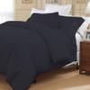 3 Piece Duvet Cover Set 100% Egyptian Cotton 800 Thread Count Super King (116"x98") Size Duvet Cover, Soft Breathable Luxury Bedding Set with Zipper Clouser & Corner Ties - Black Solid view 1