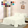 King Size 6-Piece Sheet Set 1000 Thread Count Luxury Certified 100% Pima Cotton Bed Sheets fits up to 10-12 inch Deep Pocket (Stripe, Ivory) view 2