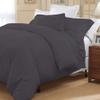 1 Piece Duvet Cover 100% Egyptian Cotton 800 Thread Count Oversized Queen (98"x98") Size Duvet Cover, Soft Breathable Luxury Bedding Set with Zipper Clouser & Corner Ties - Dark Grey Solid view 1