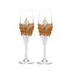 7oz Champagne Cup Wine Glasses Bride and Groom Champagne Flutes for Toasting,Wedding Gifts,Couples Gifts,Wedding Decorations (C) view 1