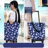 Folding Shopping Bag Lady Big Cart Shopping Bag Storage Bag Portable Buy Vegetable Trolley with Wheels Market b view 3