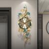 Big Wall Clocks for Living Room Decor, Creative Gold Fish Design Silent Wall Clock for Bedroom Kitchen Home Office Indoor(Size:Vertical) view 1