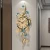 Big Wall Clocks for Living Room Decor, Creative Gold Fish Design Silent Wall Clock for Bedroom Kitchen Home Office Indoor(Size:Vertical) view 3
