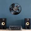 12In Wall Clock Silent Non-Ticking Horses Vinyl Record Wall Clock Horse Silhouette Laser Etched Album Music Record Wall Clock Horseman Home Decor Watch view 2
