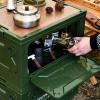 ECHEFS 5-Door Storage Box Folding Wooden lid Storage Box car Backup Storage Box Outdoor Camping Picnic Storage Box view 3