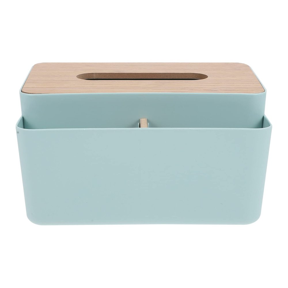 Cabilock Tissue Box Storage Container Plastic Tissue Holder for Home Decor Easy Installation for Kitchen Bedroom Living Room and Office