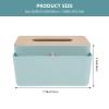 Cabilock Tissue Box Storage Container Plastic Tissue Holder for Home Decor Easy Installation for Kitchen Bedroom Living Room and Office view 2