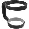 Cabilock 5 Colors Anti-Slip Adjustable Tumbler Travel Handle 30 Oz Stainless Steel Cup Holder for Mug, Travel Cup Tumbler Cup, Black (7M122815F9172F)