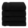 American Veteran Towel, Hand Towels for Bathroom Set of 4, 100% Cotton Turkish Hand Towel Sets, Soft Hand Face Towels, Black Hand Towels view 4