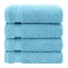 American Veteran Towel, Hand Towels for Bathroom Set of 4, 100% Cotton Turkish Hand Towel Sets, Soft Hand Face Towels, Sky Blue Hand Towels view 4