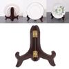 NOLITOY Plate Display Stand Vintage Wooden Easel Stand Tabletop Plate Holder Picture Frame Display for Books Picture Frames Medals 4 Inch view 2