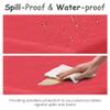 5 Pack Premium Red Plastic Tablecloth - 108 x 54 in. Disposable Rectangle Plastic Cloths - Decorative Rectangle Table Cover Smooth Tablecloth - Disposable Table Cloths Decoration Parties, Wedding Fun! view 4