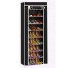 10 Tiers 9 Lattices Shoe Rack with Dustproof Cover Closet Shoe Storage Cabinet Organizer Non-Woven Fabric Shoe Rack Room-Saving Easy Assembled Shoe Shelf Organizer Closet for Home view 1
