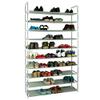 10 Tiers 9 Lattices Shoe Rack with Dustproof Cover Closet Shoe Storage Cabinet Organizer Non-Woven Fabric Shoe Rack Room-Saving Easy Assembled Shoe Shelf Organizer Closet for Home view 4