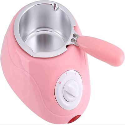 Electric Melter for Chocolate and Candy Melts, Fondue Pot, DIY Candy Maker, for Dessert, Special Occasion, Romantic Dinner,Pink