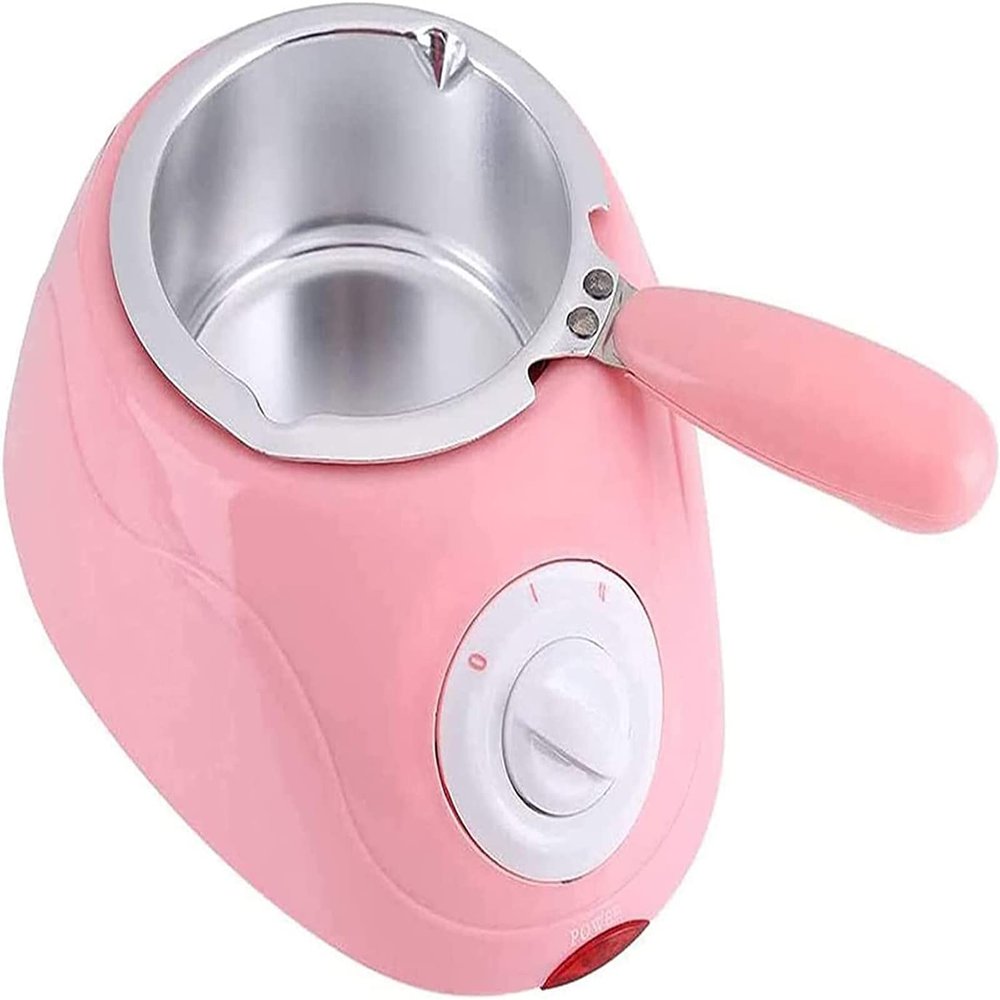 Electric Melter for Chocolate and Candy Melts, Fondue Pot, DIY Candy Maker, for Dessert, Special Occasion, Romantic Dinner,Pink