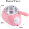 Electric Melter for Chocolate and Candy Melts, Fondue Pot, DIY Candy Maker, for Dessert, Special Occasion, Romantic Dinner,Pink view 4