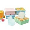 4 cells of silicone ice cube ice mold homemade food supplement ice ball frozen ice cube mold ice tray ice cube mold green view 4