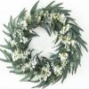 EZGISH Household Goods 24inch Artificial Gypsophila Flowers Wreath Fake Wreath Wedding Home Decoration view 1