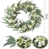EZGISH Household Goods 24inch Artificial Gypsophila Flowers Wreath Fake Wreath Wedding Home Decoration view 2
