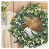 EZGISH Household Goods 24inch Artificial Gypsophila Flowers Wreath Fake Wreath Wedding Home Decoration view 3