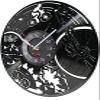Modern Roman Numerals Wall Clocks 12 Inch Wall Clock Mountain Bike Vinyl Record Wall Clock Mountain Biking Black Retro Wall Art Home Decor Silent Wall Watch Adventure Bicycle Gift view 2
