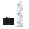 Floor Stand Literature Storage Rack, Coffee Shop Magazine Brochure Display Stand, Newspaper Organizer for Church Office Living Room view 1