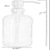 Clear Soap Dispenser with Oil Rubbed Bronze Soap or Lotion Pump. 8oz Glass Dispenser Comes with Non Slip Coaster (Clear/ORB) view 4