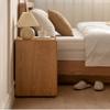 BONAD Bedside Cabinets Home Bedroom Bedside Table Movable with Roller Bedside Cabinet Small Apartment Simple Storage Storage Cabinet Nightstand view 2