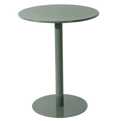 Meiiron Counter Bistro Pub Tables, Round Bar and Pub Table, Iron Top Modern Style Standing Circular Cocktail Table Suitable for Living Room, Restaurant (Color : Dark Green, Size : Dia 70cm(27.5"))