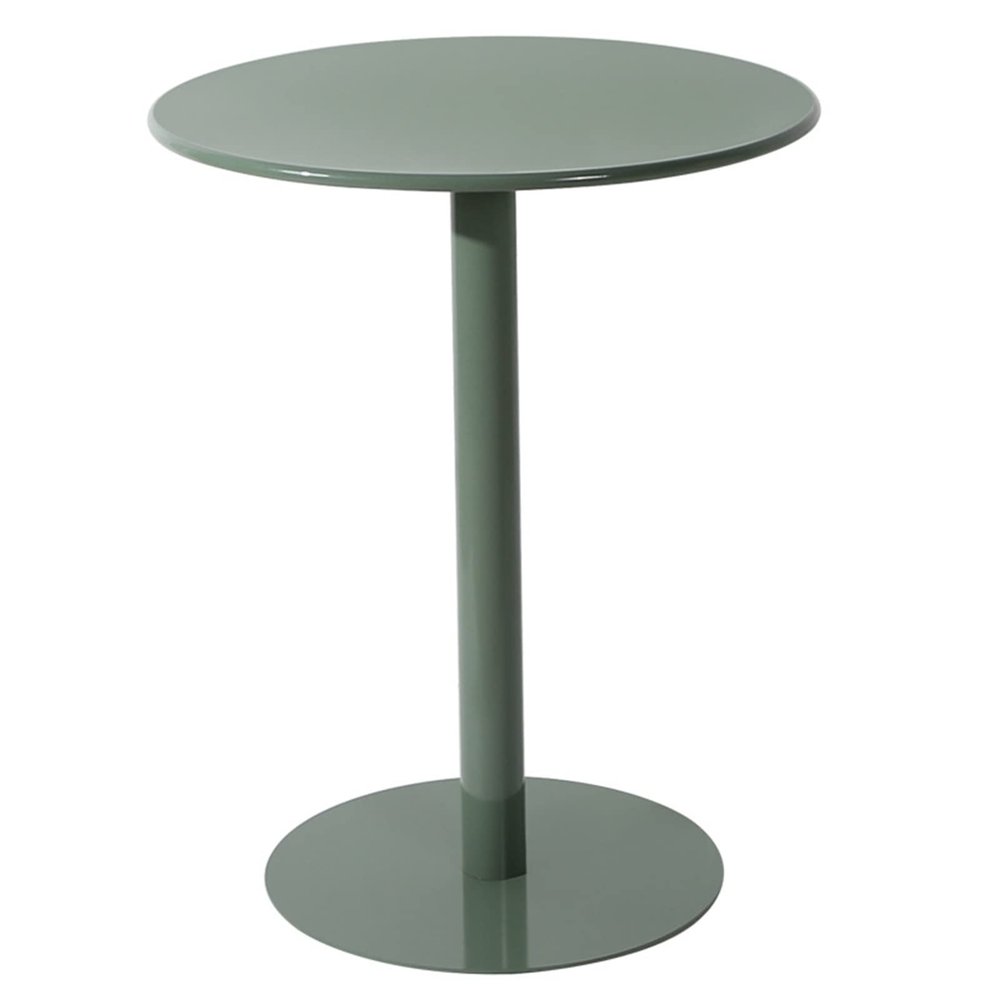 Meiiron Counter Bistro Pub Tables, Round Bar and Pub Table, Iron Top Modern Style Standing Circular Cocktail Table Suitable for Living Room, Restaurant (Color : Dark Green, Size : Dia 70cm(27.5"))