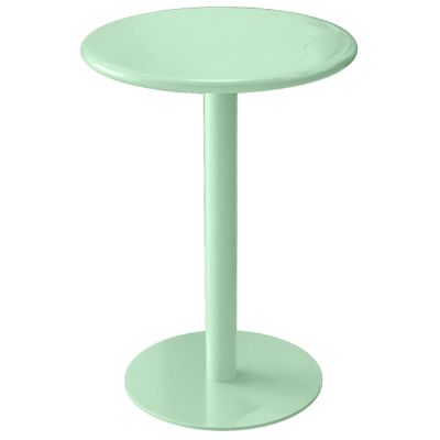 Round Cocktail Bar Table with Metal Base, Tall Bistro Pub Table, Counter Bar Height Table for Kitchen, Dining Room, Living Room, Multiple Colour (Color : Green, Size : 40x52cm)