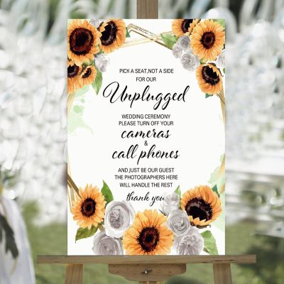Welcome Wedding Sign Welcome to Our Special Day Custom Name Vintage Wood Welcome Wedding Sign Summer Sunflower Wreath Rose Floral Wedding Welcome Signage Engagement Party Sign 16x24in