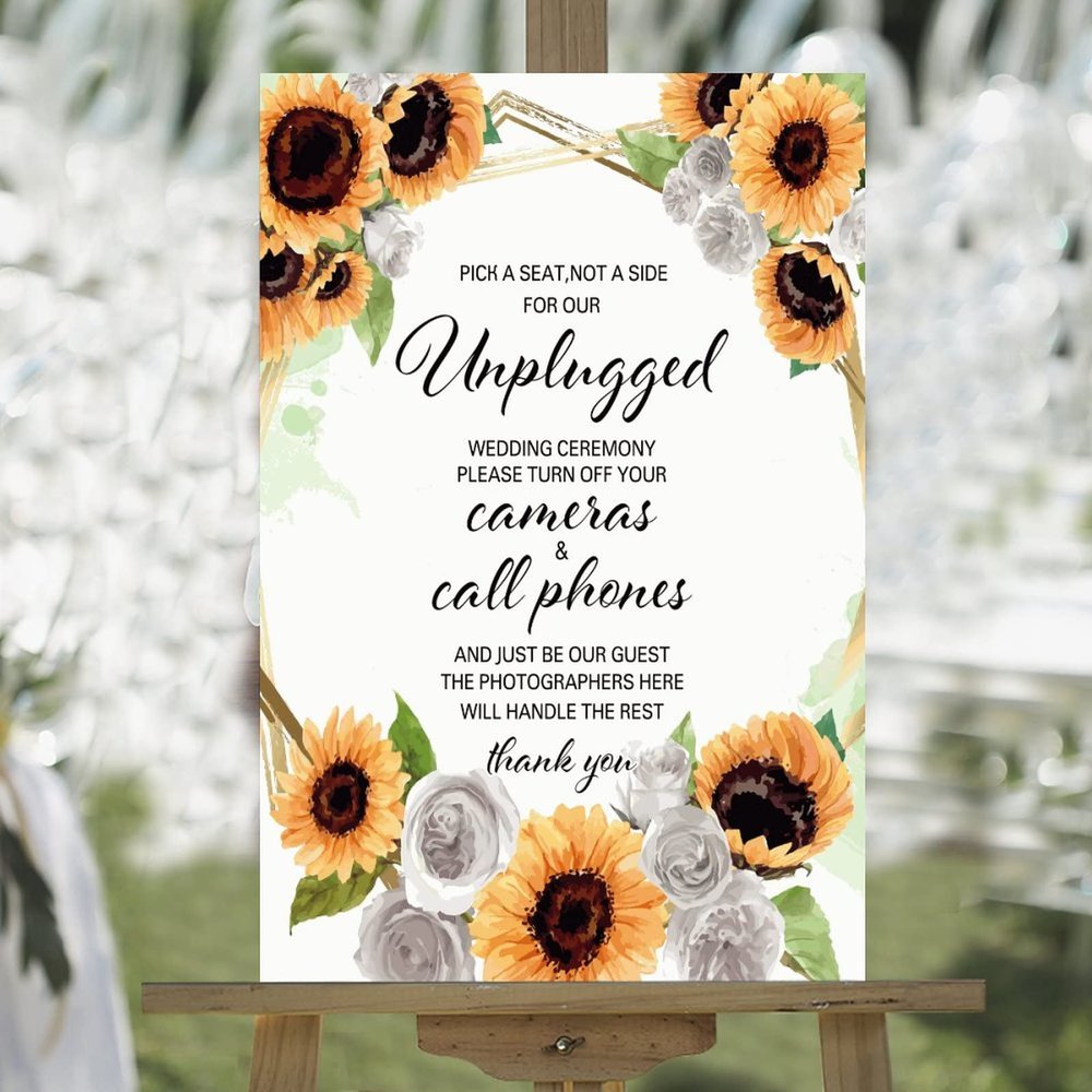 Welcome Wedding Sign Welcome to Our Special Day Custom Name Vintage Wood Welcome Wedding Sign Summer Sunflower Wreath Rose Floral Wedding Welcome Signage Engagement Party Sign 16x24in