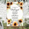 Welcome Wedding Sign Welcome to Our Special Day Custom Name Vintage Wood Welcome Wedding Sign Summer Sunflower Wreath Rose Floral Wedding Welcome Signage Engagement Party Sign 16x24in view 1