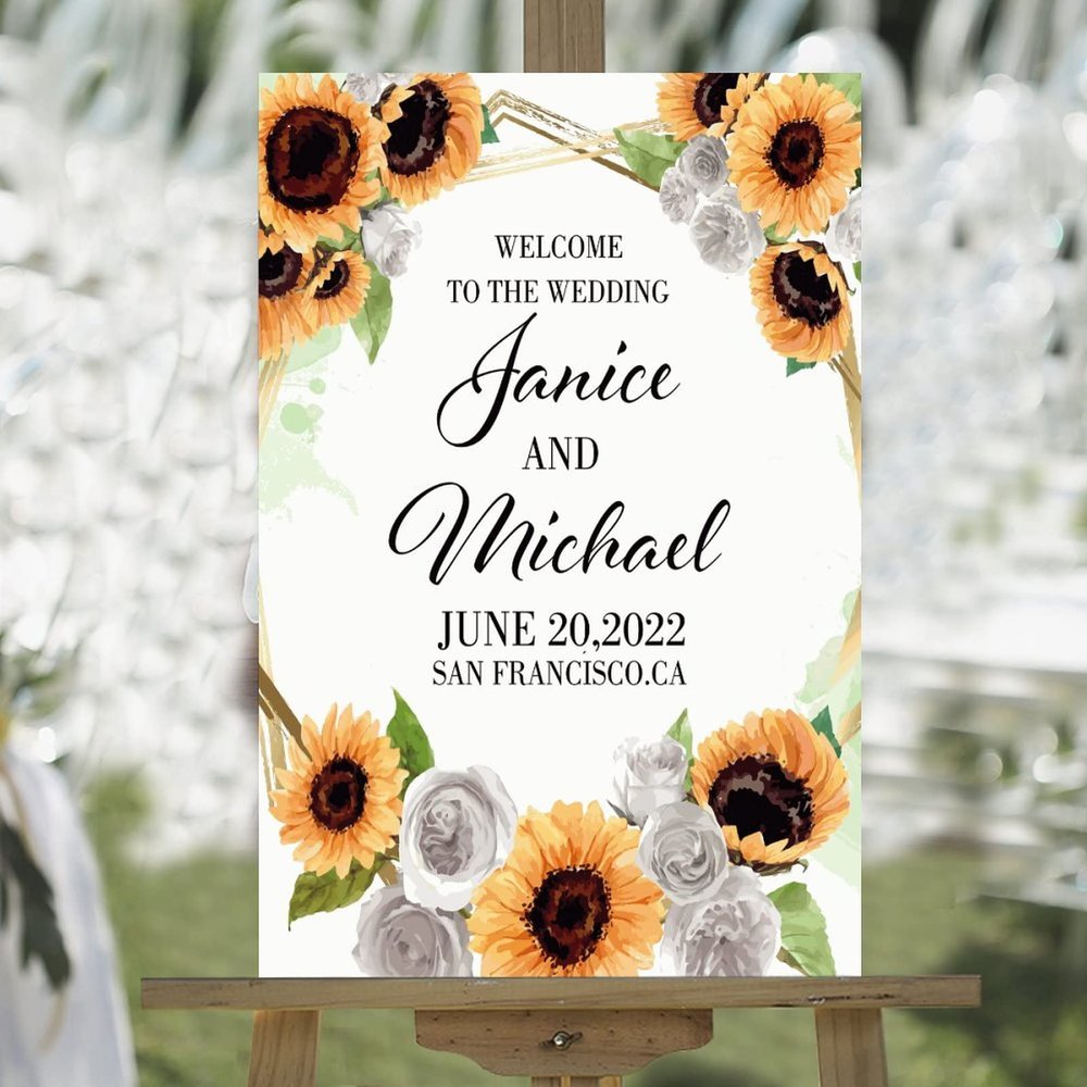 Pick A Seat Not A Side Personalized Name Wood Wedding Welcome Signs Summer Sunflower Wreath Rose Floral Welcome Wedding Sign Romantic Wedding Decor Engagement Sign 16x24in