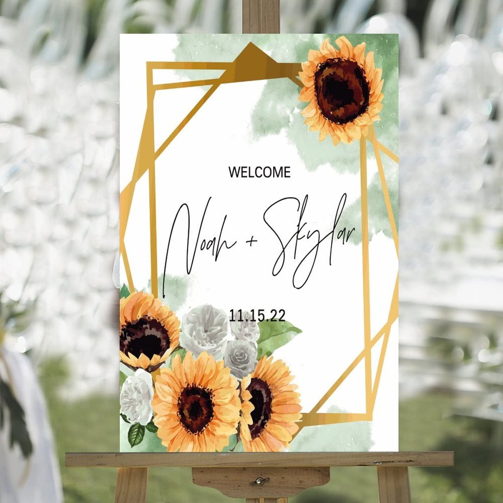 Thank You for Coming Please Take One Wood Wedding Welcome Sign Sunflower Rose Wreath Green Paint Wedding Welcome Sign Boho Bridal Shower Welcome Sign Entrance Decor 16x24in