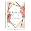 Wedding Welcome Signs Welcome to Bridal Shower Personalized Rustic Wood Welcome Wedding Signage Daisy Floral Pink Red Wreath Wedding Welcome Signage Engagement Party Sign 16x24in view 2