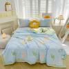 LUZBOSE Ultra-light summer seam superfine fiber down quilt car blanket nap blanket summer cool quilt air conditioner quilt(180 * 220CM, A14) view 1