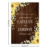 Welcome Wedding Sign Pick A Seat Not A Side Personalized Name Romantic Wood Wedding Welcome Sign Yellow Sunflower Vintage Brown Board Welcome Sign for Wedding Reception 16x24in view 2