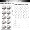 60Pieces Disco Party Decorations 70s Disco Ball Hanging Swirls Disco Party Banner Streamers Hanging Decorations for Retro Disco Garland Party 1970s Birthday Party Hippie Cutouts Favors Supplies view 3