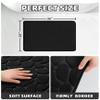 YIHOUSE Memory Foam Bath Mat Cobblestone Bathroom Rugs Super Water Absorbent Bath Mats for Bathroom Machine Washable Bath Rugs(24 x 36,Black) view 2