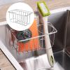 UPKOCH Stainless Steel Kitchen Sink Sponge Holder Portable and Lightweight Storage for Sponges Dish Towels Cleaners Easy to Install Space-Saving Organizer No-Drill Adhesivegift Idea view 2