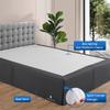 Dee's Collection Dark Gray Magic Bed Skirt King Size -18 Inch Drop Split Corner Magic Bedskirts -Microfiber Box Magic Bedskirts - Never Lift Your Mattress - Hotel Quality Magic Bed Skirt view 2